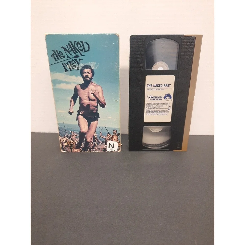 The Naked Prey VHS Tape TESTED Rare Horror Cult Cannibal Pre-Owned